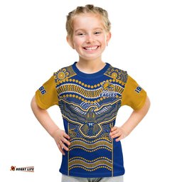 custom text and number eagles football t shirt west coast 1986 aboriginal sporty style