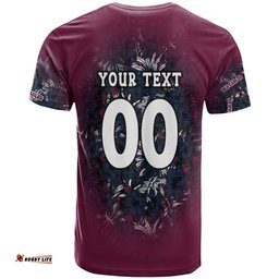 manly warringah sea eagles t shirt polynesian hibiscus tropical vintage nrl 0