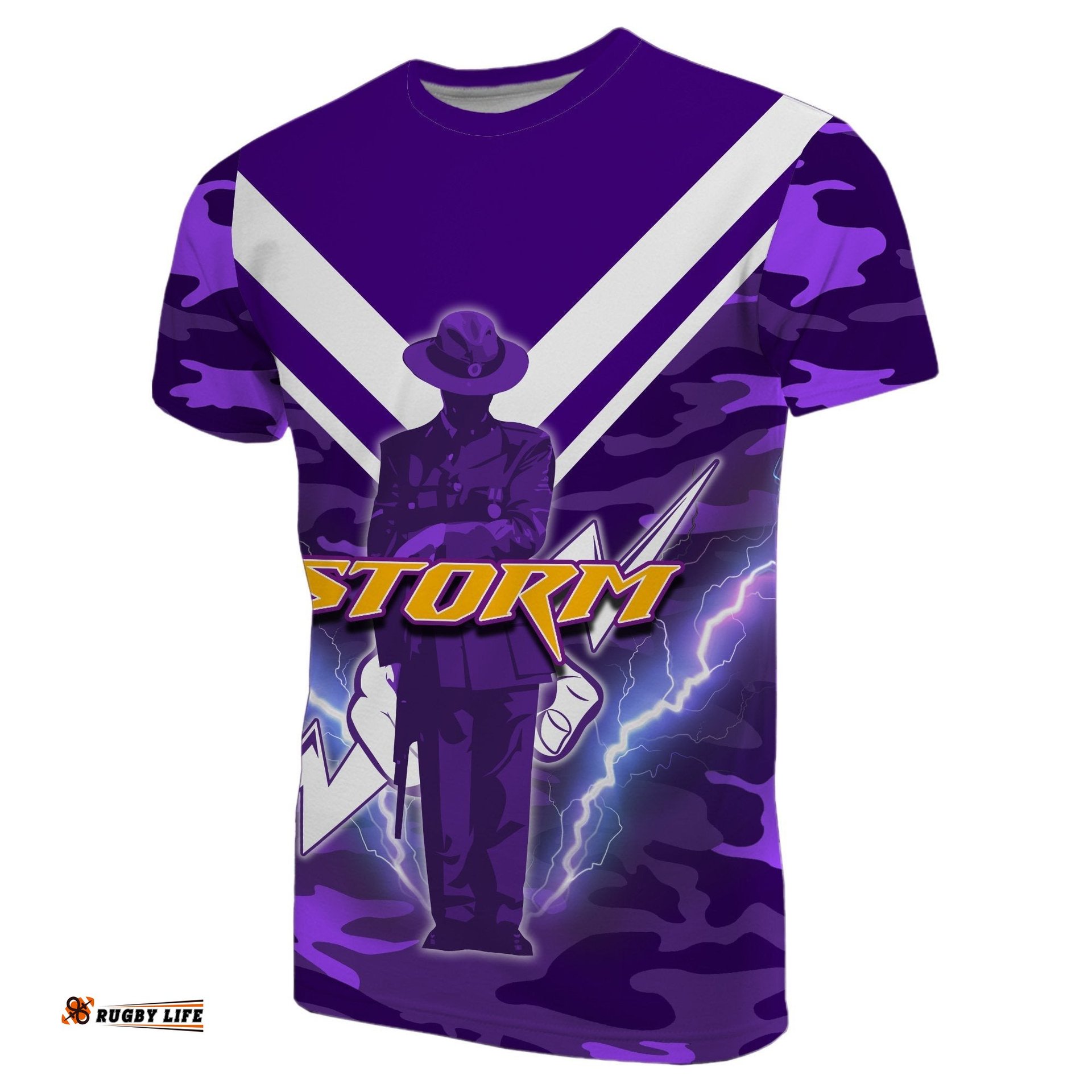 melbourne t shirt storm anzac day armt patterns purple
