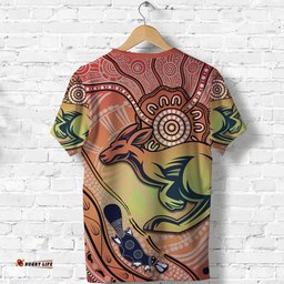 kangaroos indigenous t shirt beautiful life