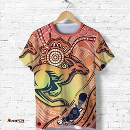 kangaroos indigenous t shirt beautiful life
