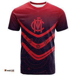 melbourne demons t shirt aboriginal dot painting