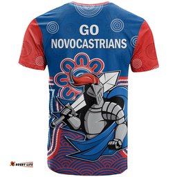 knights rugby t shirt novocastrians 1987 aboriginal art