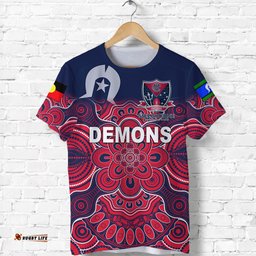 melbourne demons indigenous t shirt football naidoc week style