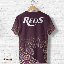 queensland reds indigenous t shirt hand aboriginal koala