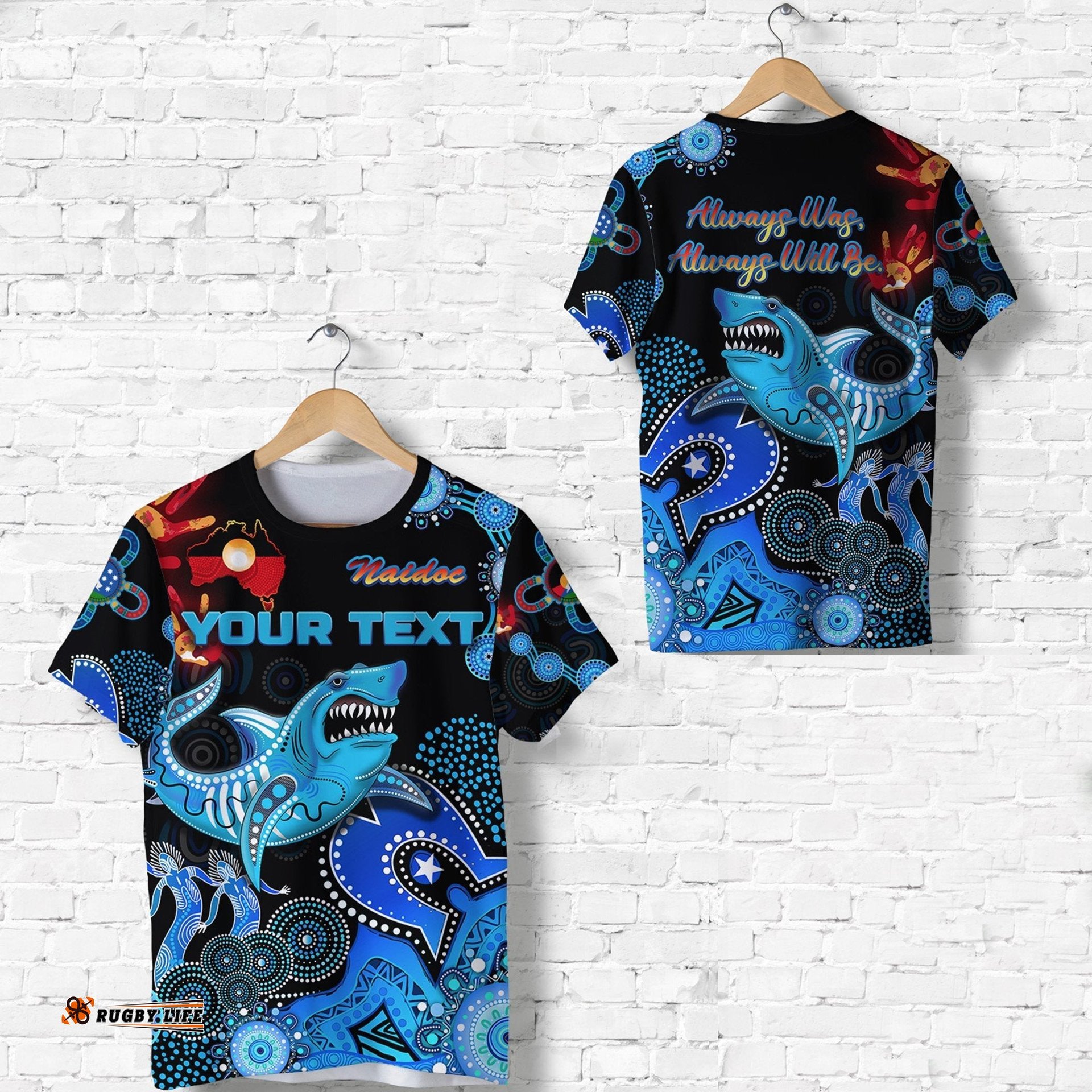 custom personalised cronulla sutherland sharks t shirt naidoc heal country! heal our nation
