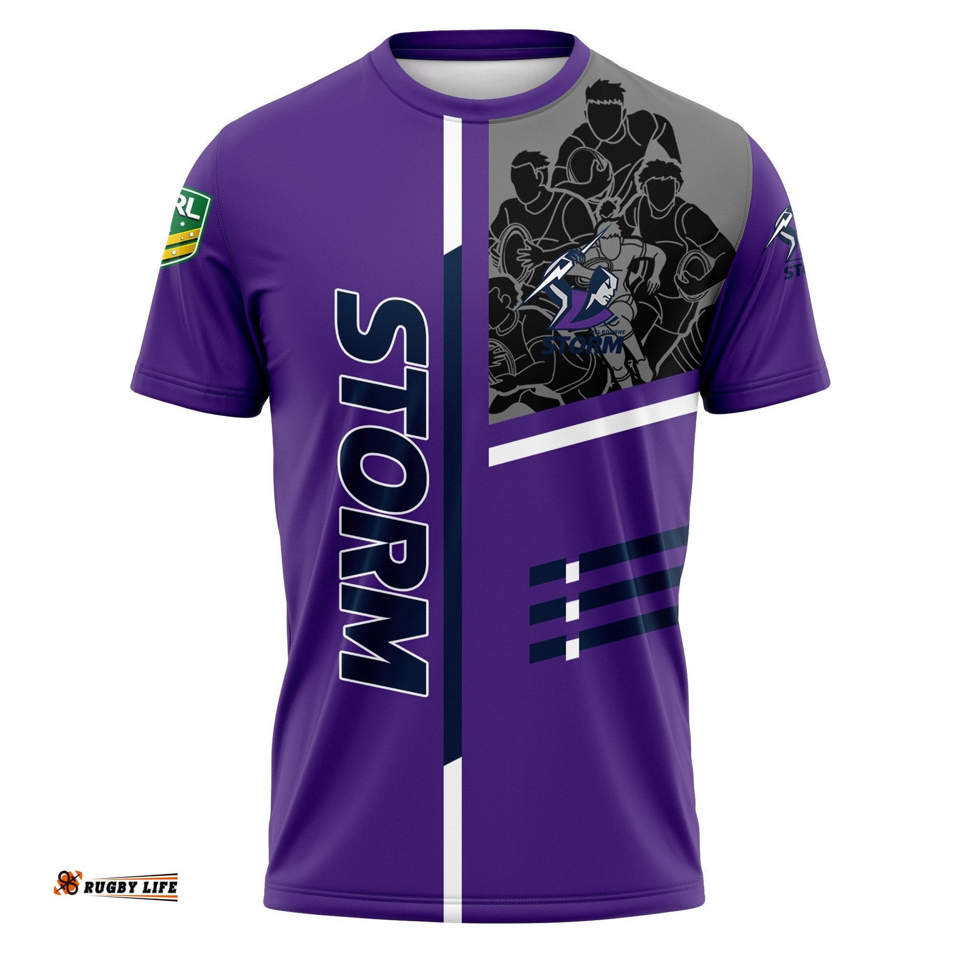 melbourne storm t shirt personalized rugby for fan nrl 0
