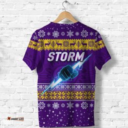 melbourne storm t shirt christmas simple style purple