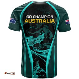 matildas australia soccer t shirt liquid marble texture vibe