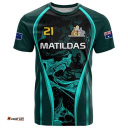 matildas australia soccer t shirt liquid marble texture vibe