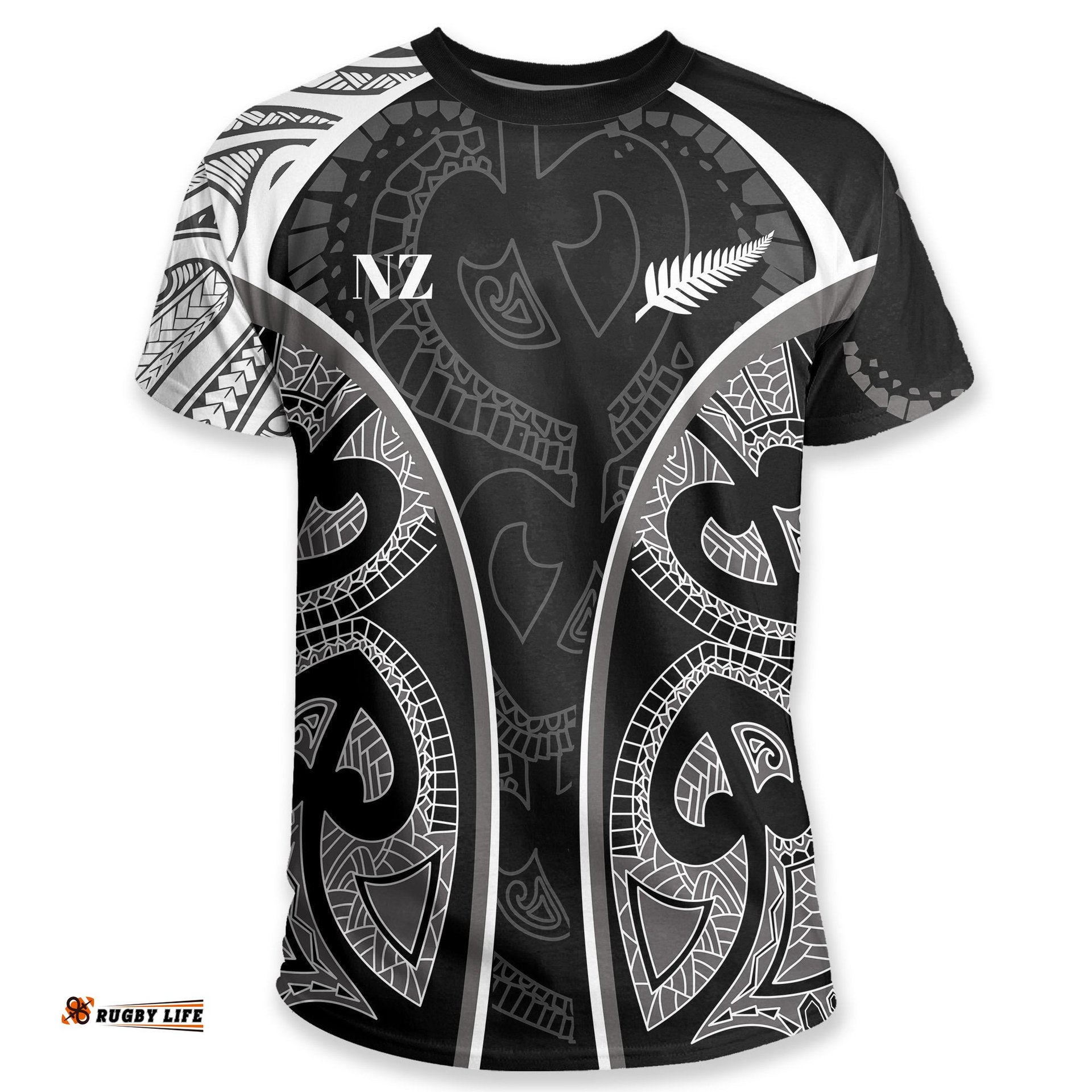 maori ta moko tattoo t shirt rugby shirt