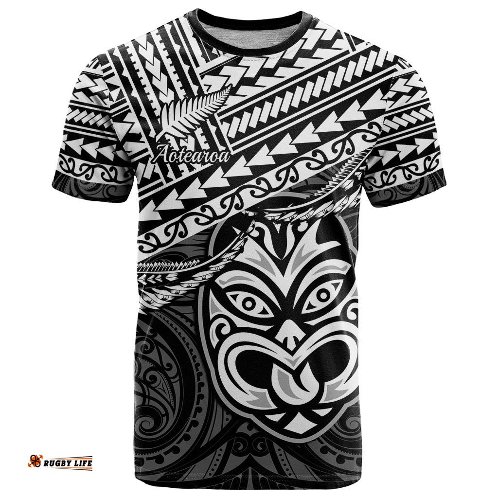 matariki new zealand t shirt maori new year tiki black version