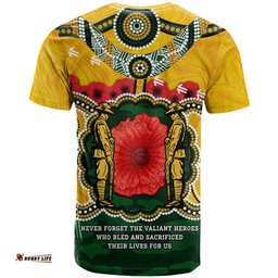 matildas anzac day 2024 t shirt australian army we will remember them aboriginal art