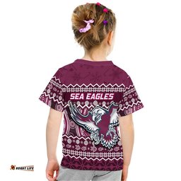 manly warringah maroon sea eagles christmas vibe t shirt