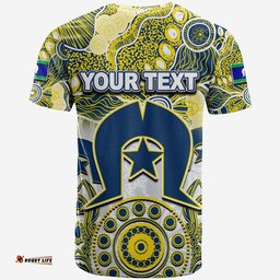 custom personalised cowboys torres strait islanders mix aboriginal t shirt