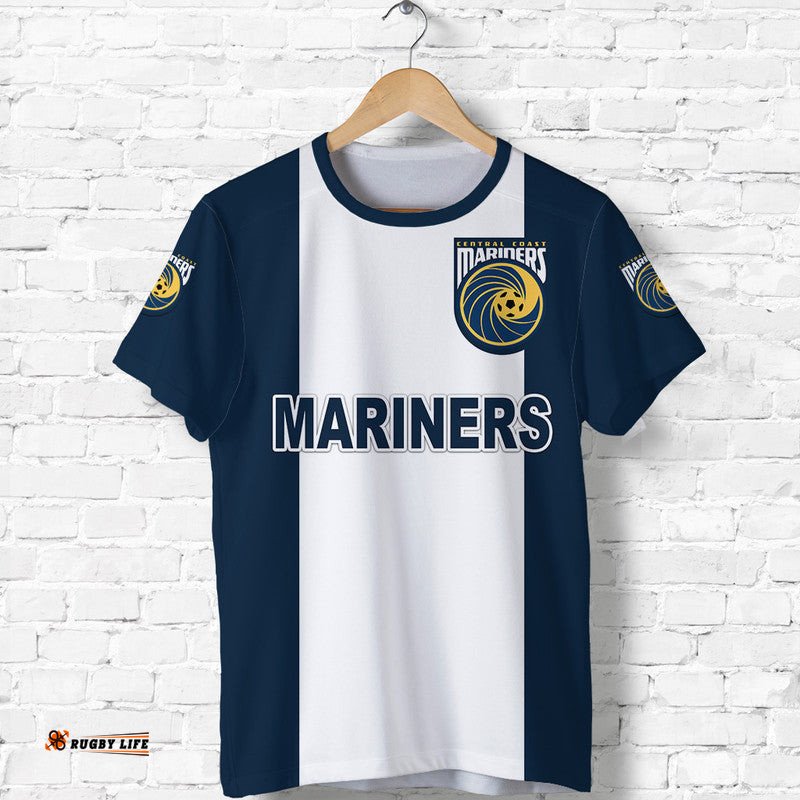 custom personalised central coast mariners t shirt soccer club original style navy white