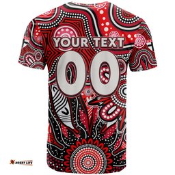 personalised saints naidoc week 2024 t shirt aussie aboriginal art dt02