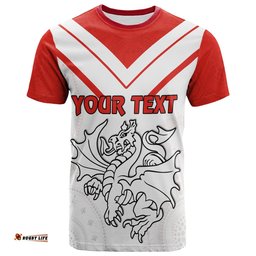 custom personalised dragons indigenous t shirt simple st. george illawarra