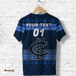 custom personalised carlton blues t shirt christmas simple style