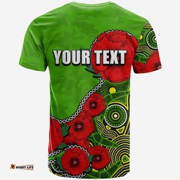 custom personalised anzac day sydney thunder army mix aboriginal t shirt