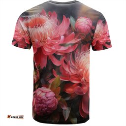 Amazing Aussie Australia Waratah T-shirt - Waratah Oil Painting Abstract Ver1 T-shirt