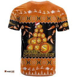 perth scorchers cricket christmas t shirt merry xmas 2023 indigenous art