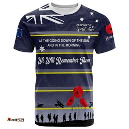 australia north queensland anzac custom t shirt keeping the spirit alive t shirt