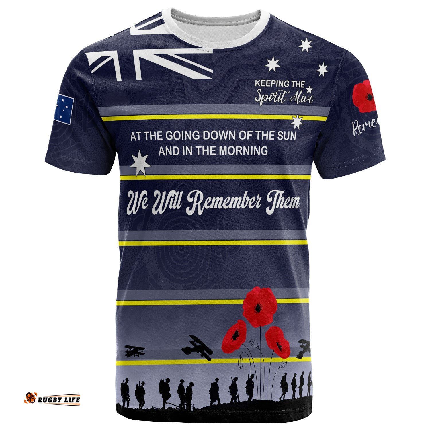 australia north queensland anzac custom t shirt keeping the spirit alive t shirt