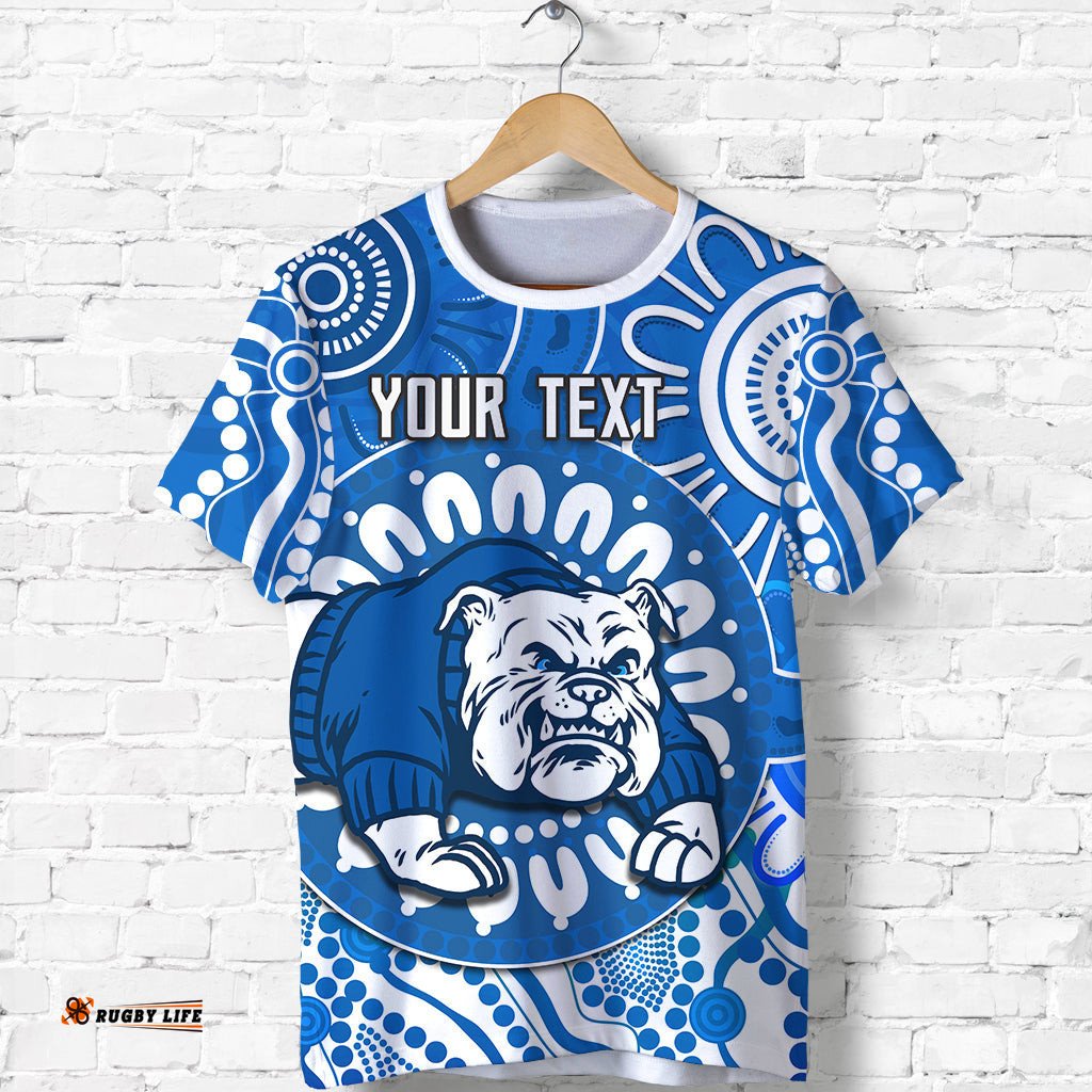 custom personalised bulldogs indigenous t shirt