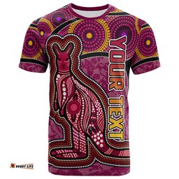 maroons rugby t shirt custom maroons kangaroo t shirt rlt13