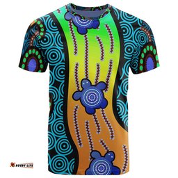 t shirt aboriginal turtle