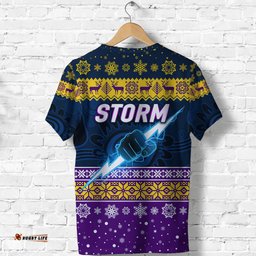 melbourne storm t shirt christmas simple style navy