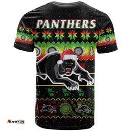 penrith panthers christmas t shirt the riff aboriginal art merry xmas