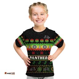 penrith panthers christmas t shirt the riff aboriginal art merry xmas