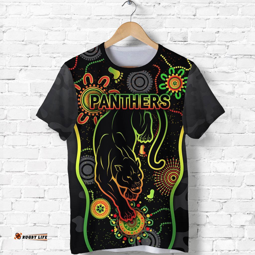 penrith panthers t shirt anzac day unique indigenous