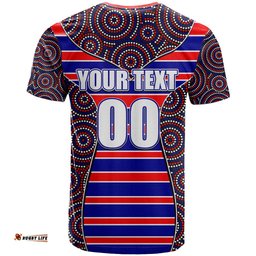 nrl rooster t shirt mix dot aboriginal
