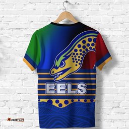 custom personalised eels naidoc week t shirt parramatta