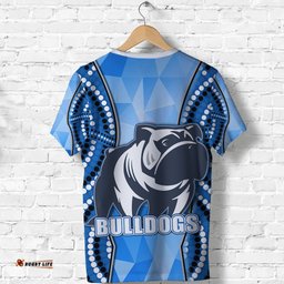 custom personalised bulldogs t shirt indigenous snappy