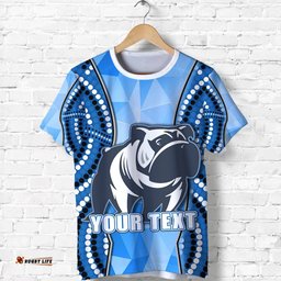 custom personalised bulldogs t shirt indigenous snappy