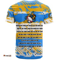Amazing Aussie Gold Coast Titans Sport T-Shirt - Theme Song Inspired