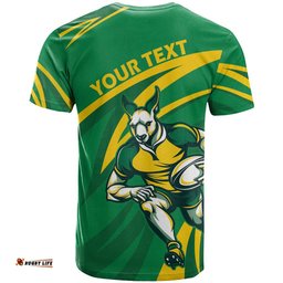 personalized australia rugby champion t shirt wallabies mascot with sporty style