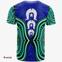 Amazing Aussie Australia Torres Strait  Custom T-shirt - Torres Strait Symbol And Torres Strait Islands Inspired Patterns
