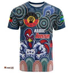 Amazing Aussie Sydney Roosters Naidoc Week Custom T-Shirt - Naidoc Sydney Roosters T-Shirt