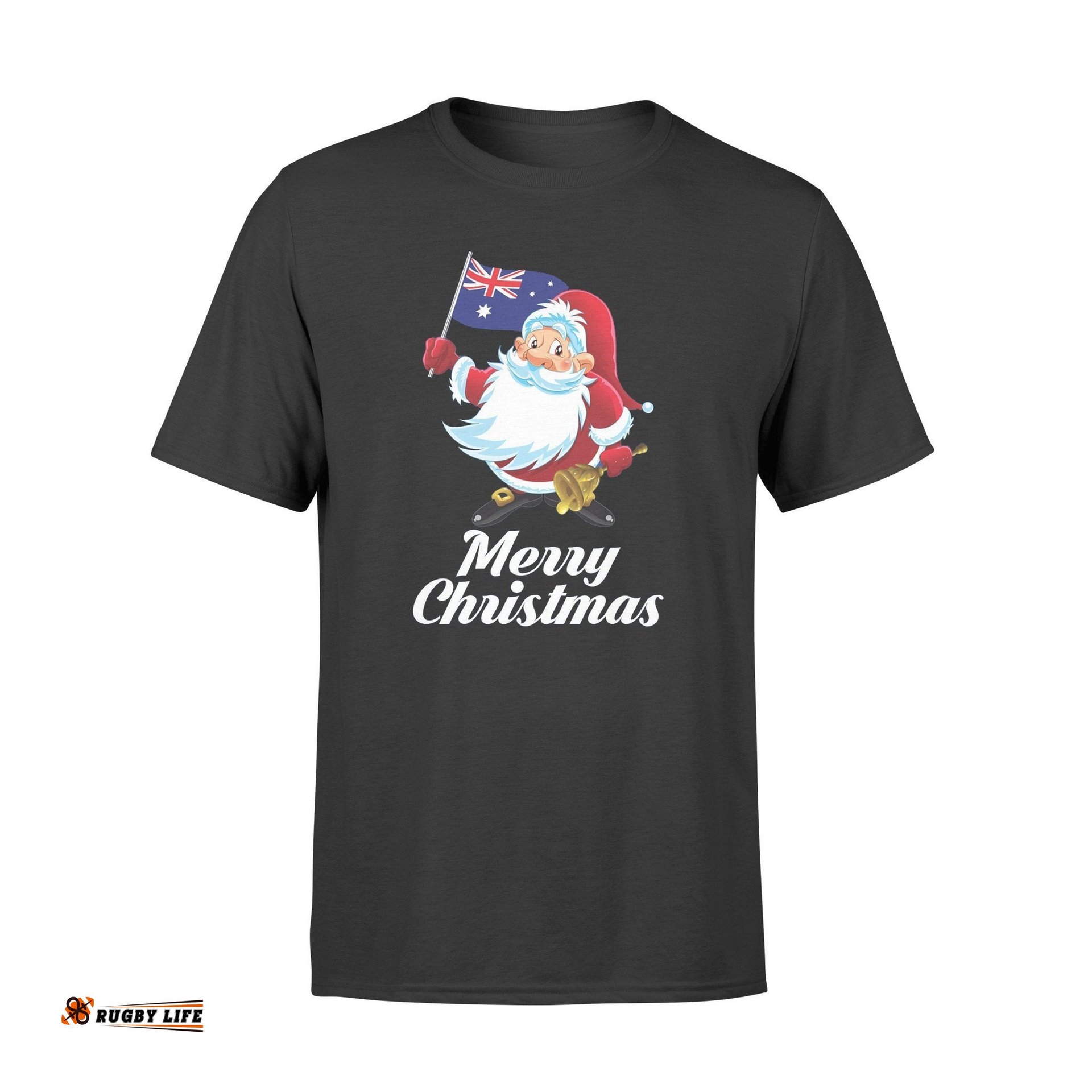 australia christmas t shirt santa claus t shirt