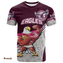 custom personalised eagles rugby t shirt mix aboriginal simple