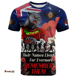 panthers rugby t shirt custom remember them red poppy flowers t shirt