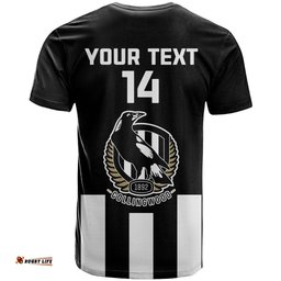 personalised collingwood football 2023 t shirt go magpies sporty style