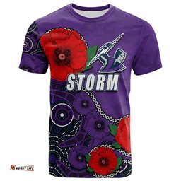 custom personalised anzac day nrl storm army mix aboriginal t shirt