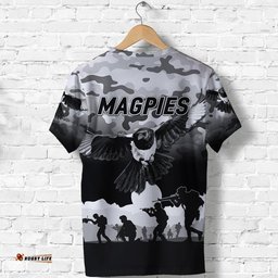 collingwood magpies anzac t shirt simple style