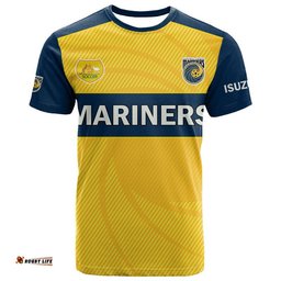 custom personalised central coast mariners soccer t shirt